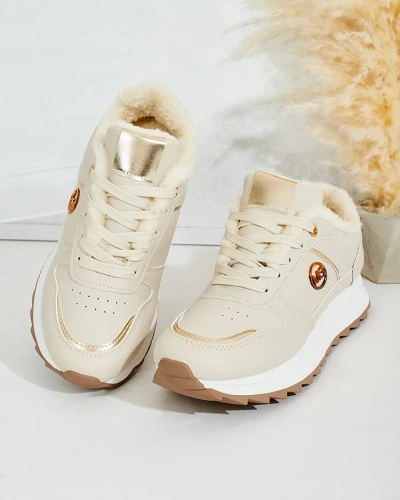 Royalfashion Zateplené dámske tenisky s kožušinou Boris