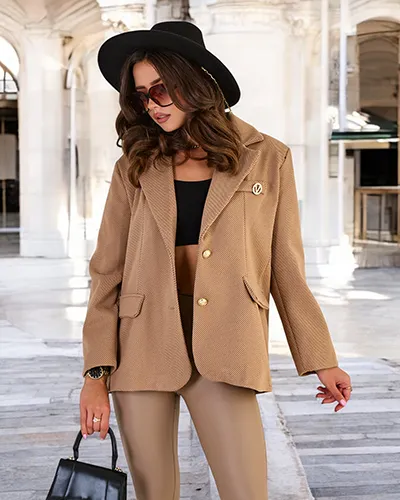 Royalfashion Dámsky krátky kabát