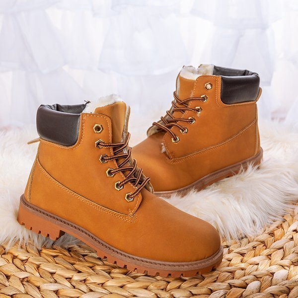 Detská turistická obuv ekokoža Zendi hnedá - topánky