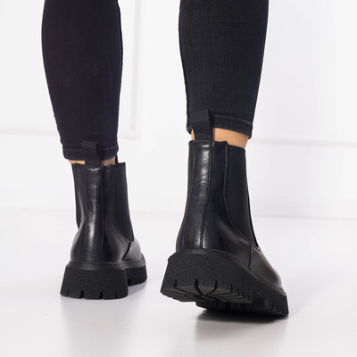 Čierne dámske vysoké čižmy Nurvi - Obuv