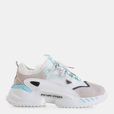 Biele pánske športové tenisky Mapsy - obuv