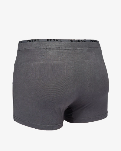 Royalfashion Tmavo šedé pánske viskózové boxerky