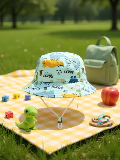 Royalfashion Detský klobúk bucket Happy Patches