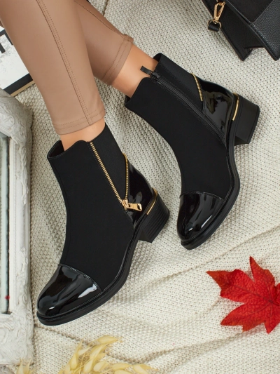 Ženski gležnjarji iz eko usnja Selyrix