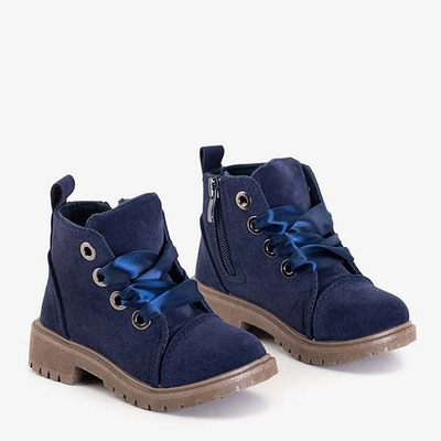 Tmavomodré detské členkové topánky Meveye - Obuv