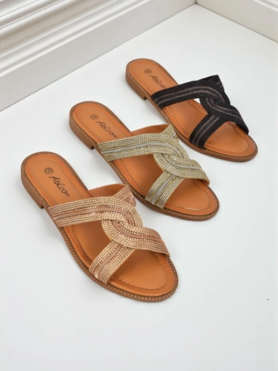 Royalfashion Ženski natikači pleteni Woven Breeze