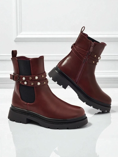 Visoki ženski gležnarji iz eko usnja Pearl Mist