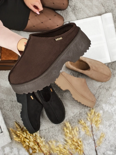 Kratki ženski škornji a'la za sneg s krznom Noelina