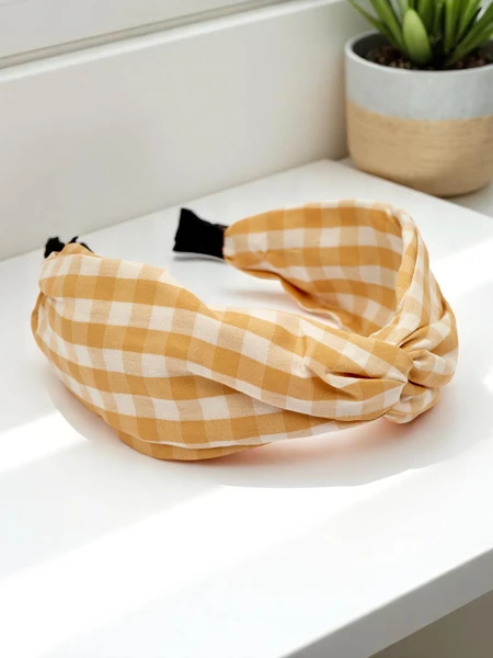 Royalfashion Károvaná čelenka Clara