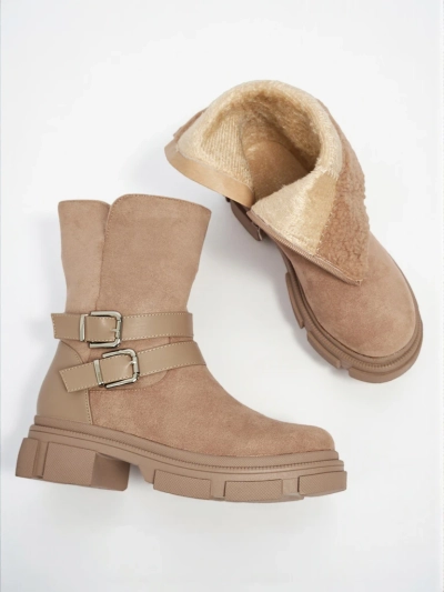 Visoki ženski gležnarji iz eko semiša Callire