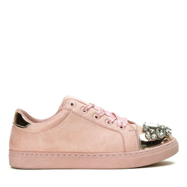 Emilyanine ružové kamienkové tenisky - Obuv