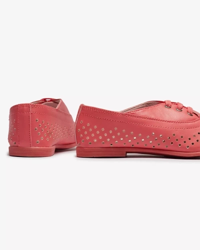 Ružové detské ažurové mokasíny Janno- Footwear