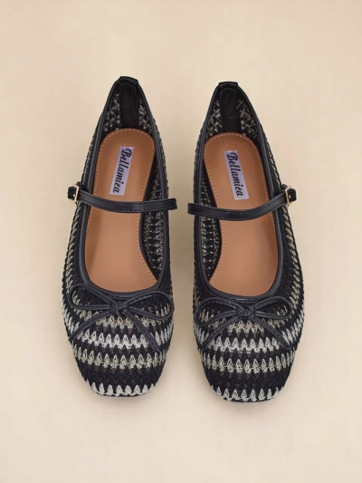 Royalfashion dámske tkané balerínky s remienkom Vanot