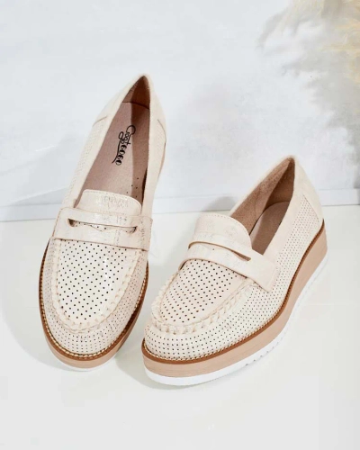 Royalfashion Ažurové dámske mokasíny Moell