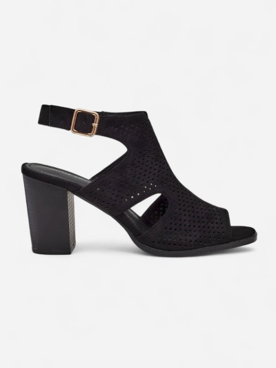 Royalfashion dámske sandále na širokom podpätku s výrezmi Abetle