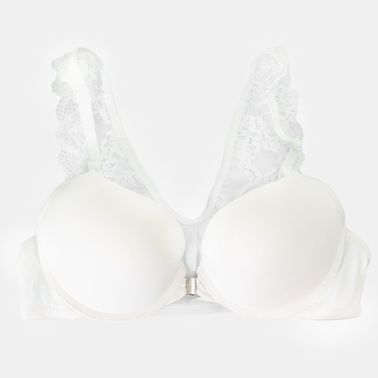 Dámska čipkovaná podprsenka z umelej kože - Spodná bielizeň