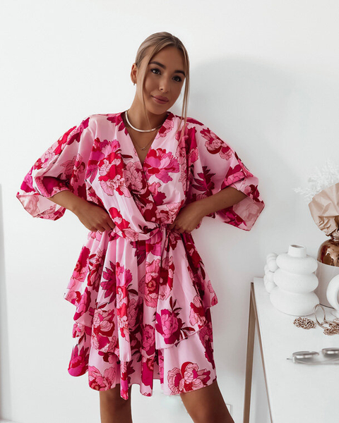 Royalfashion Dámske mini šaty s originálnym vzorom