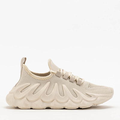 Dámska športová obuv béžovej farby s unikátnou podrážkou Octapiso - Obuv