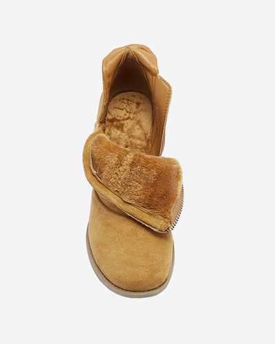 Dámske zateplené čižmy Camel na stĺpiku Karela - Obuv