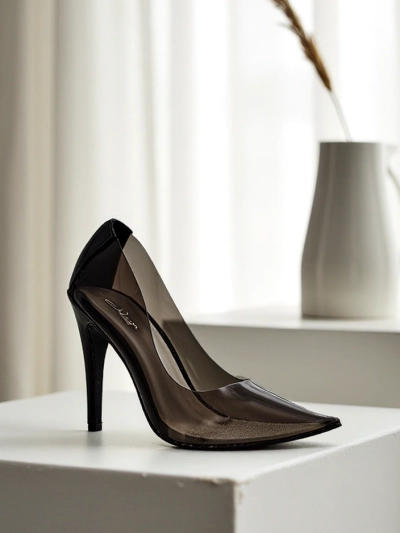 Royalfashion Priesvitné dámske stiletto topánky Selqoa