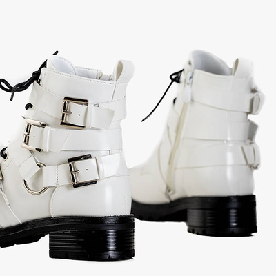 Dámske biele spony značky Ermite - Obuv