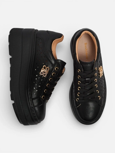 Ažurne športne ženske superge iz naravnega usnja Atelle