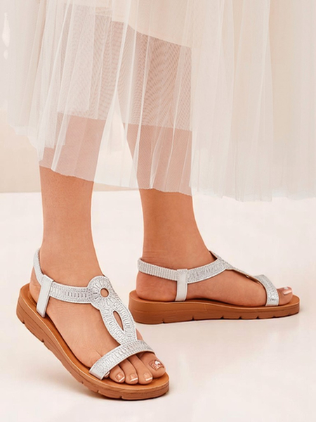 Royalfashion Dámske sandále s ozdobnými remienkami Ava Shine