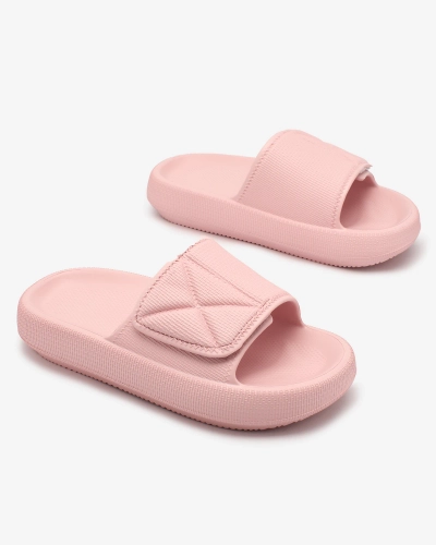 Royalfashion Ružové dámske gumené šľapky Easy Breeze