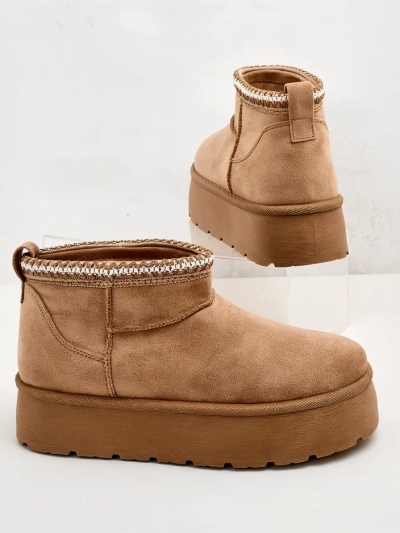 Royalfashion Dámske krátke topánky a'la snow boots Xoalla