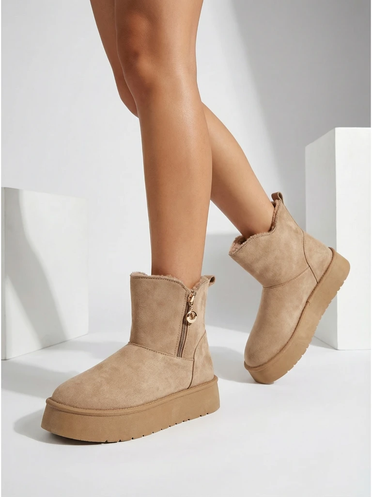 Ženski gležnjarji Aurora bež usnjeni za vsak dan