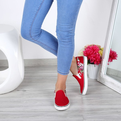 Červené tenisky sklouznou na Corleone - Obuv 1