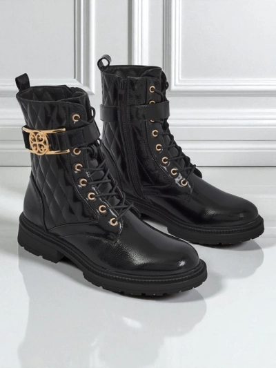 Prešite ženske gležnarje iz ekološkega lakastega usnja Opal Verge