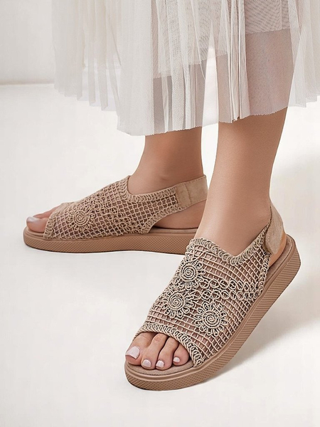 Royalfashion Dámske Levay dierkované sandále s vrškom