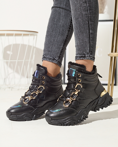 Čierna dámska zateplená športová obuv Nepolle- Obuv