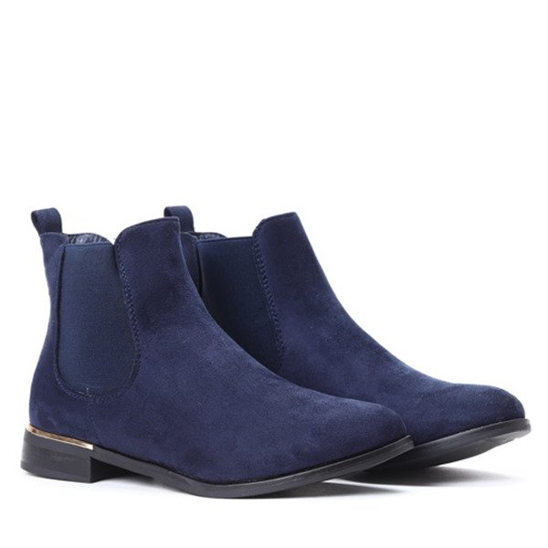 Granatowe sztyblety Lisa- Obuwie