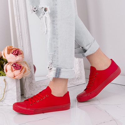 Czerwone trampki Annabelle - Obuwie