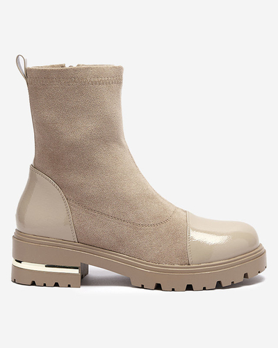 Svetlohnedé dámske vysoké čižmy Assalin - Footwear