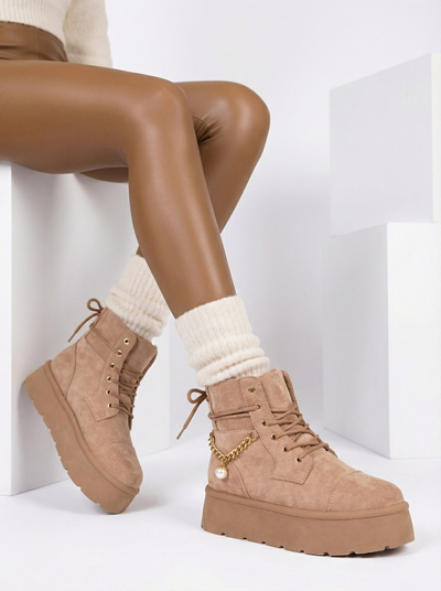 Royalfashion Dámske šnurovacie čižmy Woruces