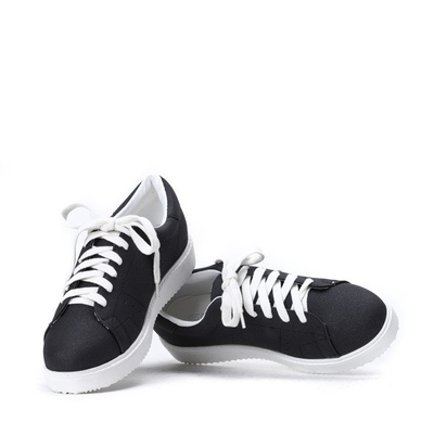 Grafitowe, matowe tenisówki Sport- Obuwie