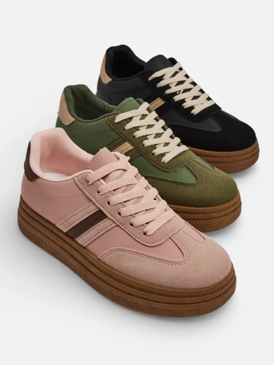 Ženski športni copati Luna Črni Ekološki Casual za Pomlad