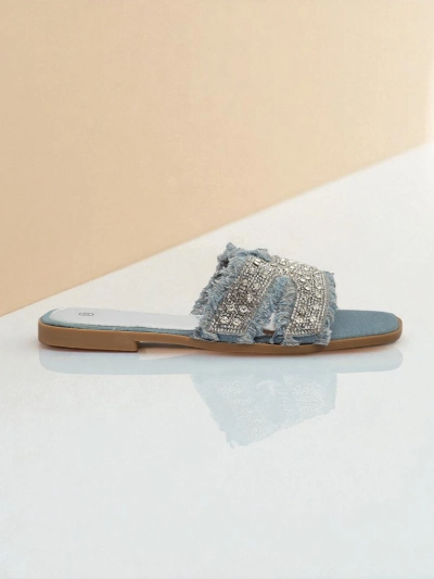 Royalfashion Dámske šľapky s kamienkami CrystalEase