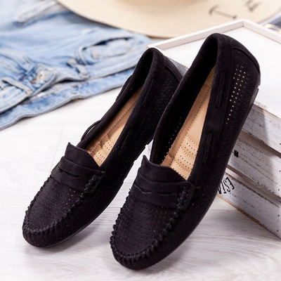 Loafery prolamované černou Tati - Boty 1