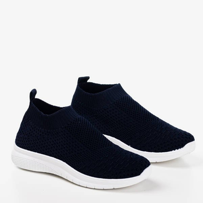 Navy blue slip-on sports shoes Brize - Footwear 1