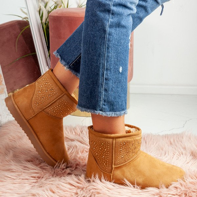 Izolované snehové topánky Matila hnedá - Obuv