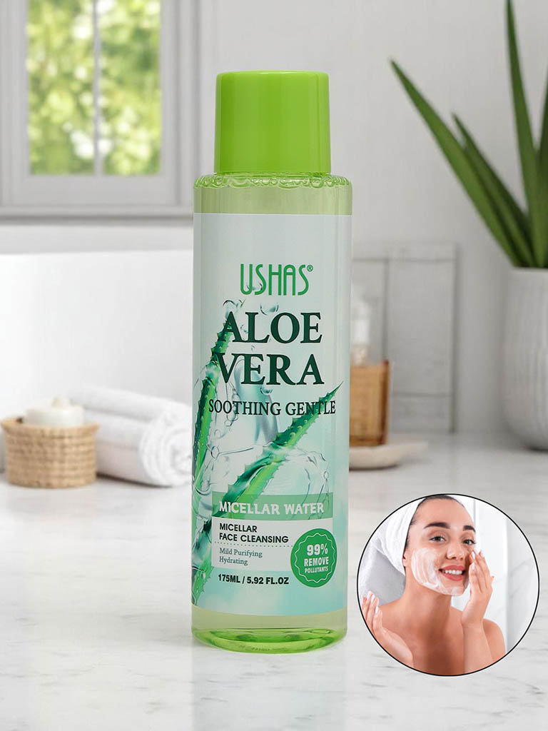 Upokojujúca a hydratačná micelárna voda na odličovanie s aloe vera