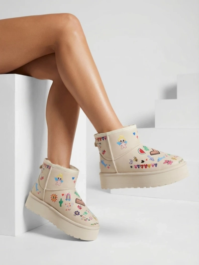 Royalfashion Krátke ženské snehule s nálepkami Hanaga