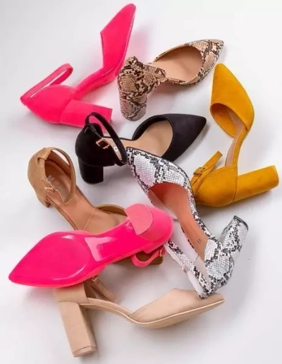 OUTLET Béžové lodičky na vyššom stĺpiku Edinburgh - Obuv