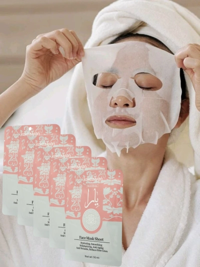 Aurelia Silk Hydrating Face Sheet Mask Kakaziyan 25 ml - Luksuzna Maska