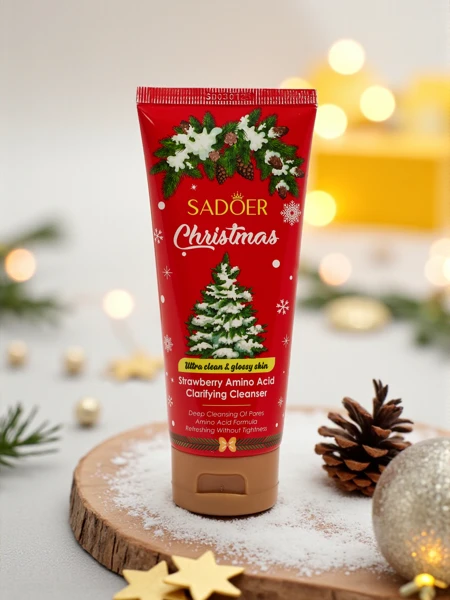 Sadoer Praznični čistilni gel za obraz z jagodo in aminokislinami