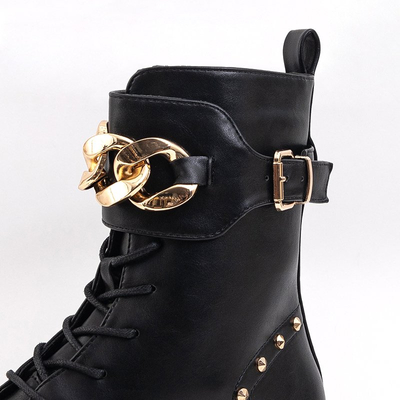 Čierne dámske vysoké topánky Tiahna - obuv